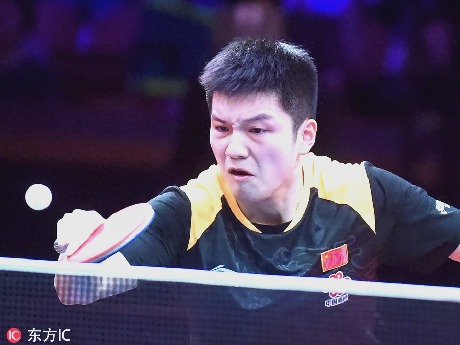 中国队碾压瑞典队，樊振东刷新纪录